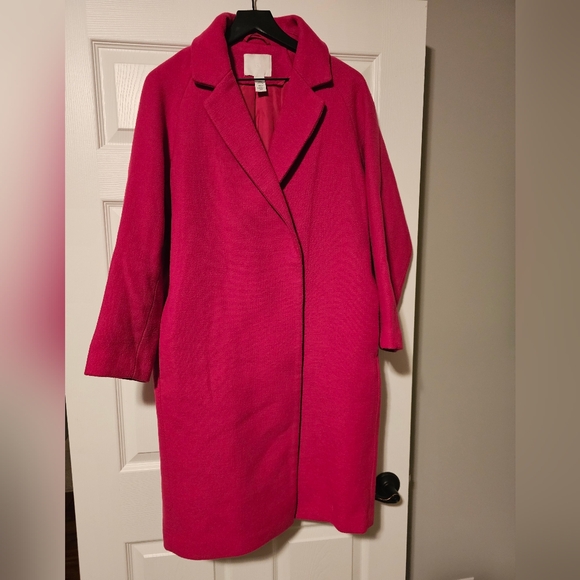 H&M Jackets & Blazers - Chic Pink Coat